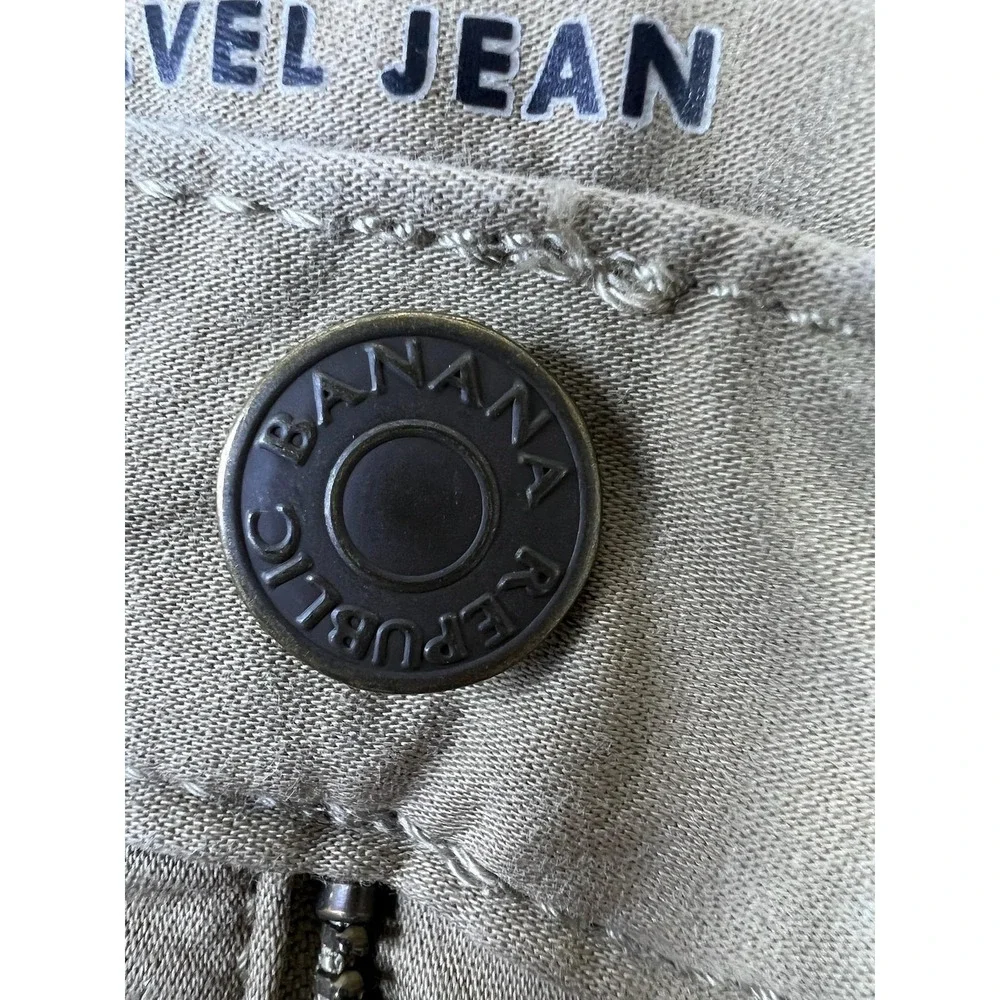Banana Republic Travel‎ Jeans Mens 34x32 Khaki Athletic Tapered Stretch 599223